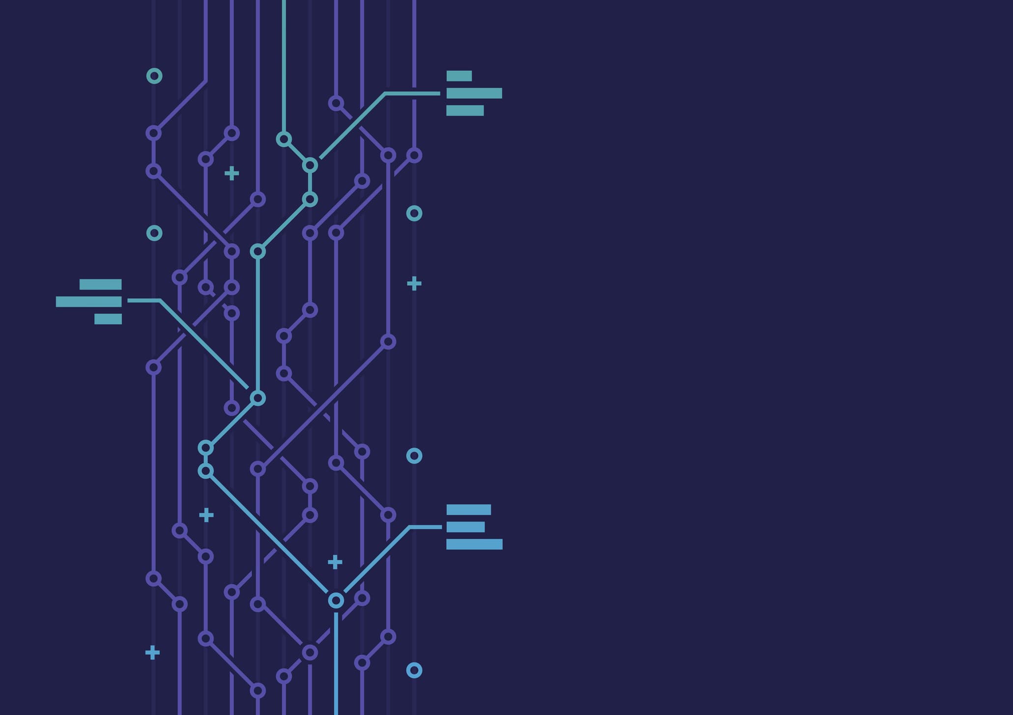 Abstract technology circuit board connection networking lines background pattern design.