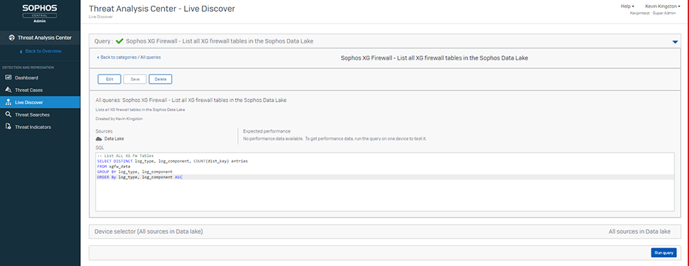 Threat Analysis Center Dashboard