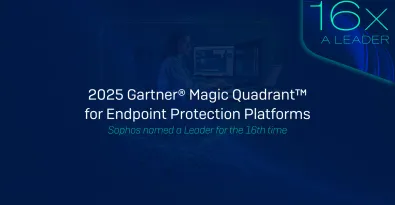 Sophos nominata ancora una volta Leader nel Magic Quadrant™ 2025 di Gartner® per le soluzioni Endpoint Protection Platforms